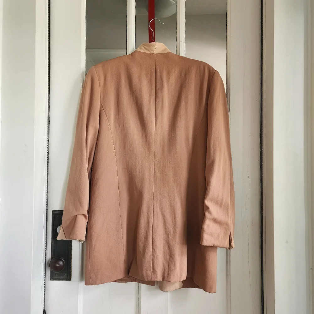Vintage Christian Dior Open Front Blazer Jacket, Sz 10